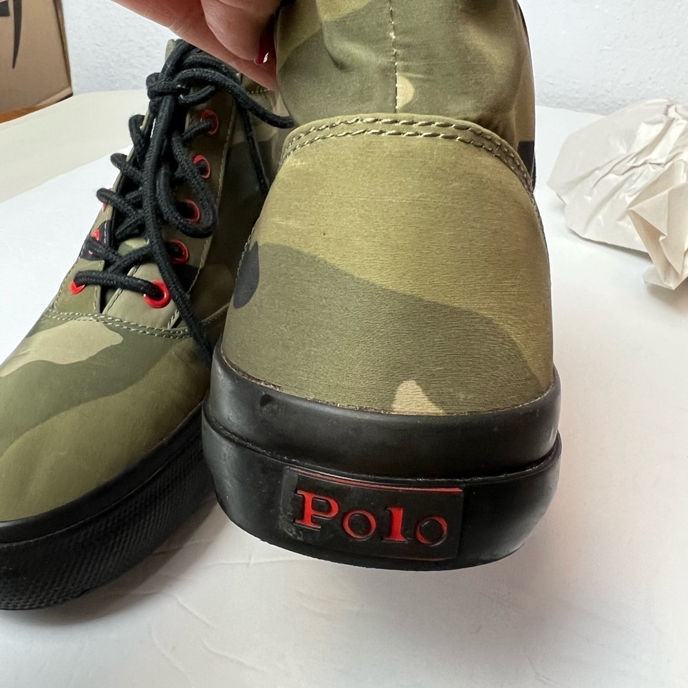 Polo Ralph Lauren Bryn Camo High-Top Trainer Size 9 - Picture 7 of 13